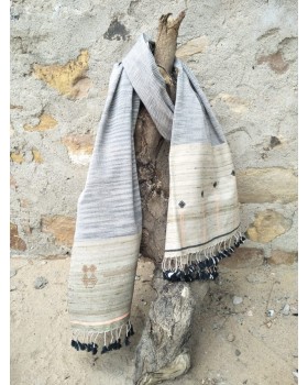 Grey Cotton Stole